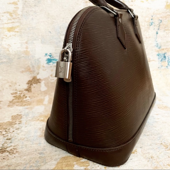 Louis Vuitton Brown Epi Leather Alma w Wallet Set - Picture 6 of 15